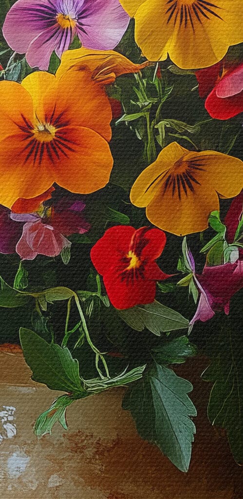 Vase with colorful flowers Vase with colorful flowers