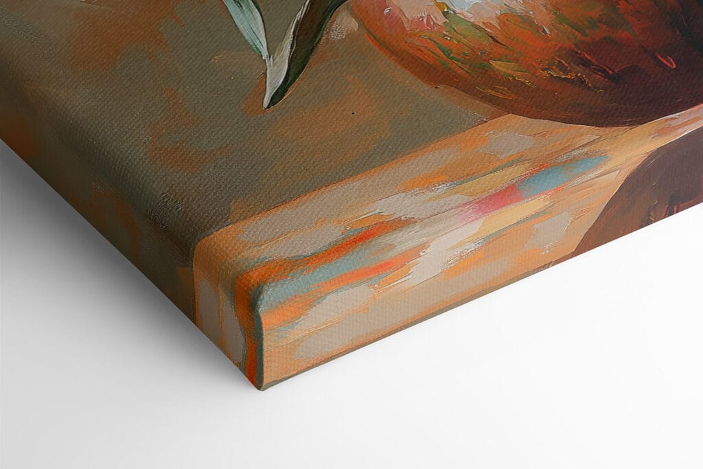 Painting of flowers in a vase