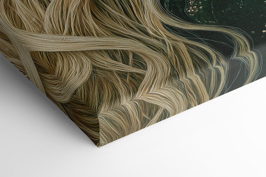 Woman wearing a green hat Woman wearing a green hat