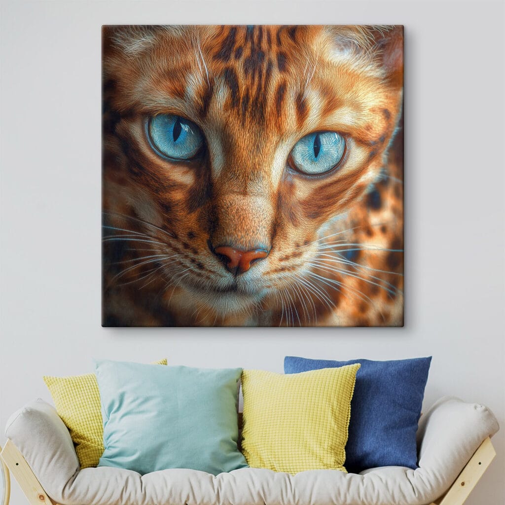 Majestic feline with striking eyes Majestic feline with striking eyes