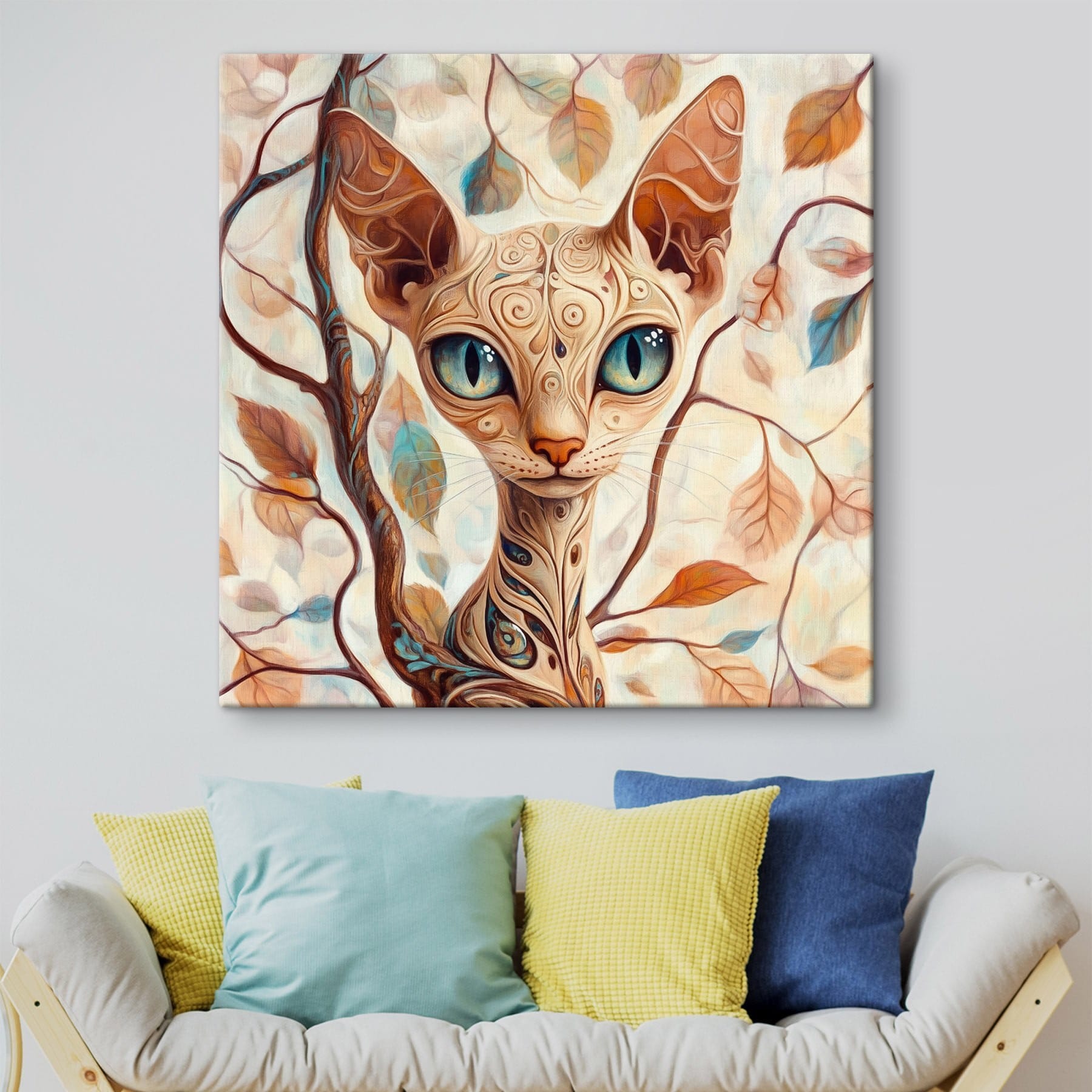 Cat with a tattoo on it