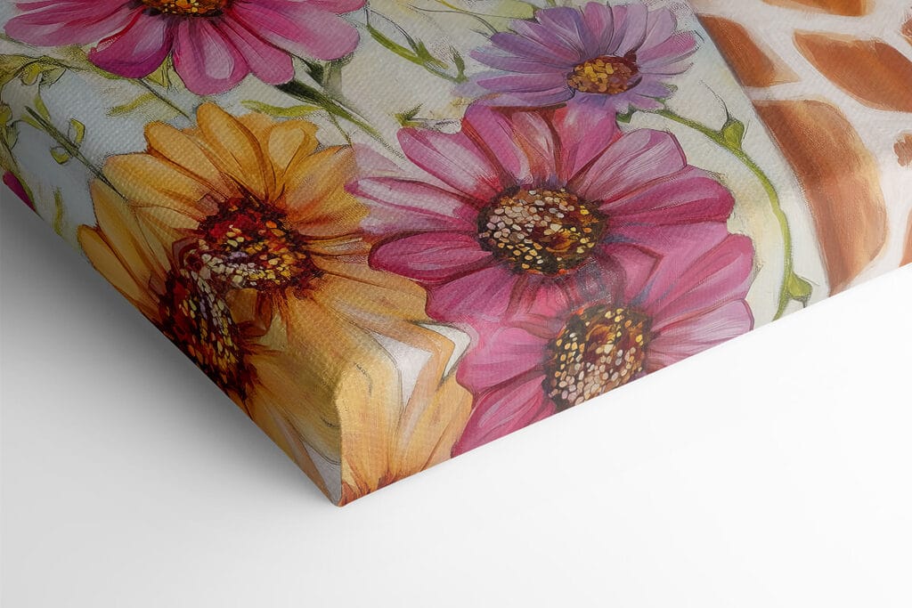 Giraffe wearing sunglasses and flowers Giraffe wearing sunglasses and flowers