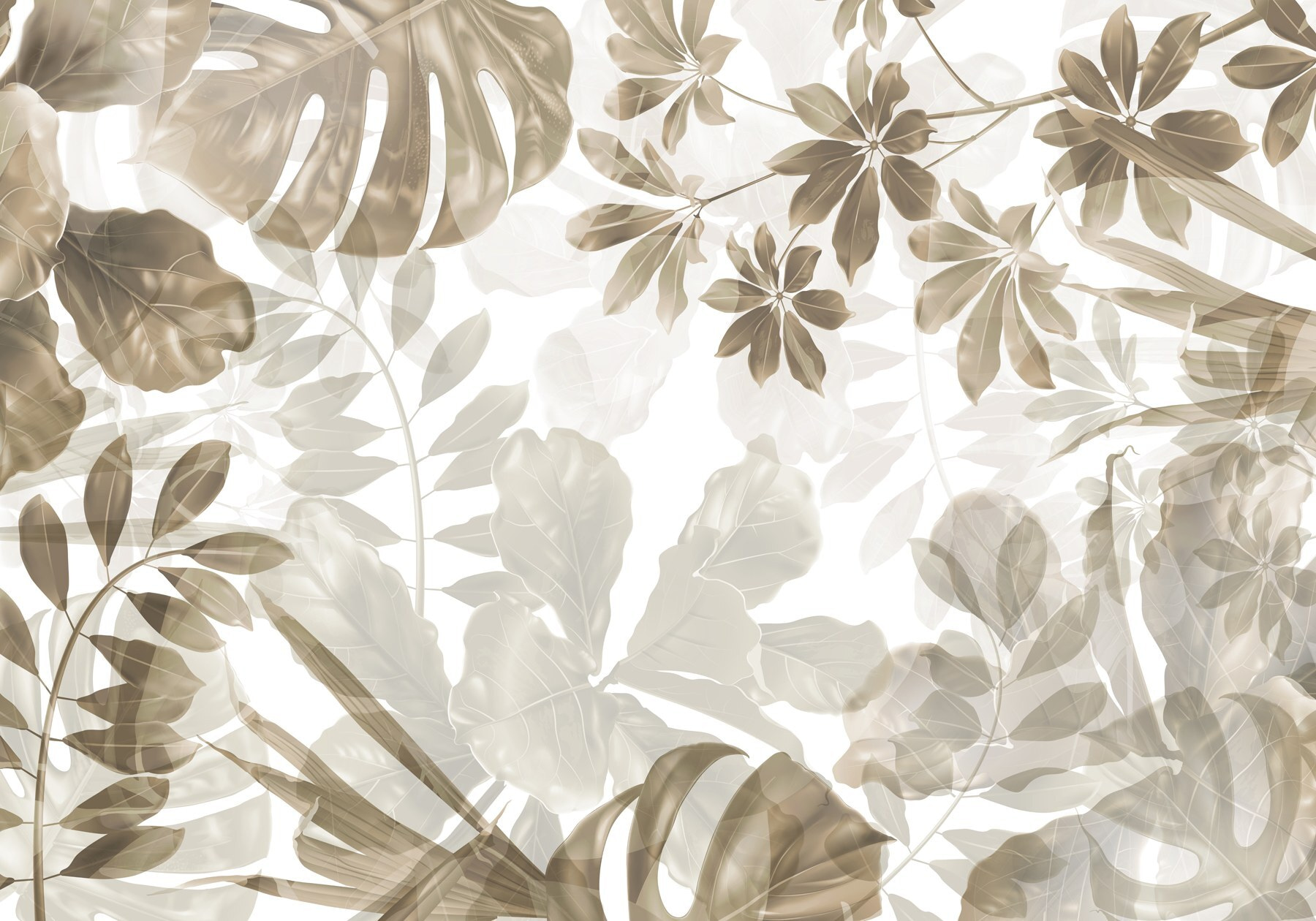 Soft hues of layered foliage art