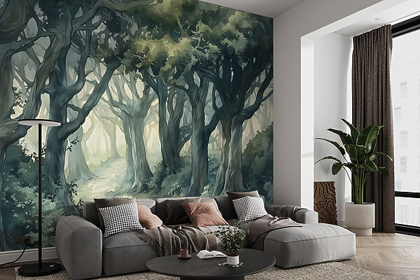 Path through a forest Path through a forest