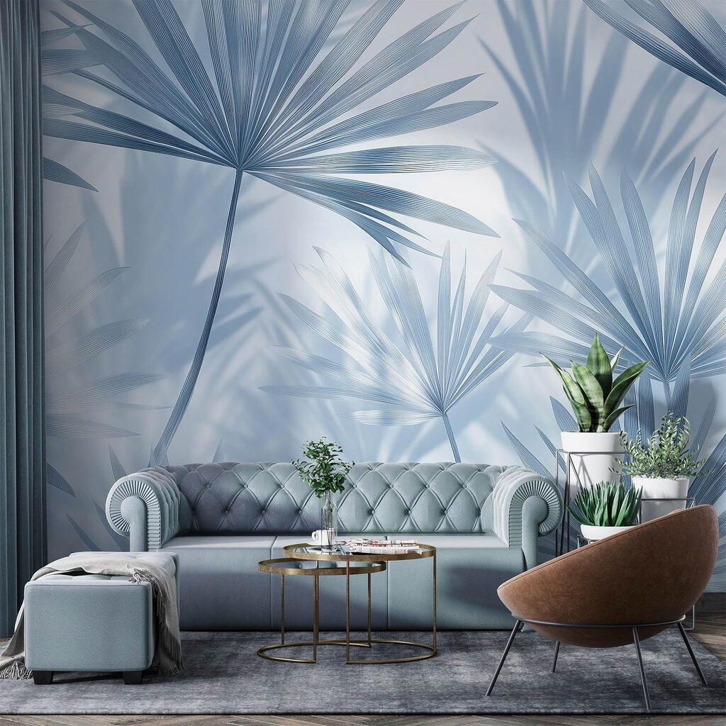 Delicate palms in soft hues Delicate palms in soft hues