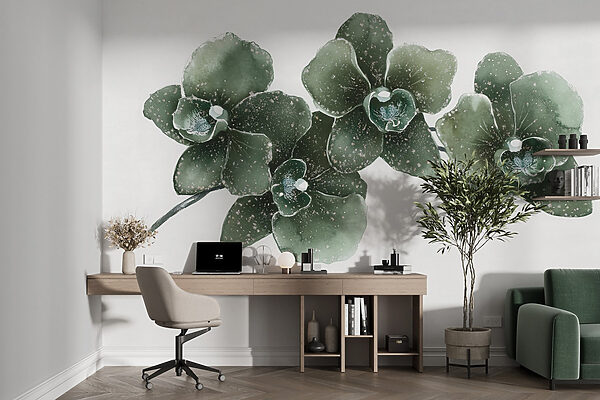 Tri elegantné orchidey v harmónii Tri elegantné orchidey v harmónii