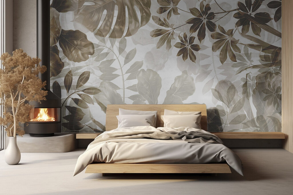 Soft hues of layered foliage art