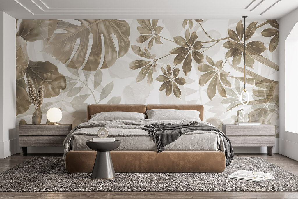 Soft hues of layered foliage art