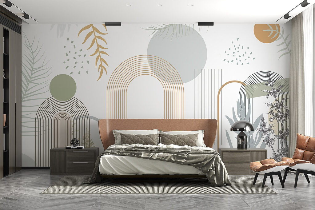 Graphic design of plants and leaves Graphic design of plants and leaves