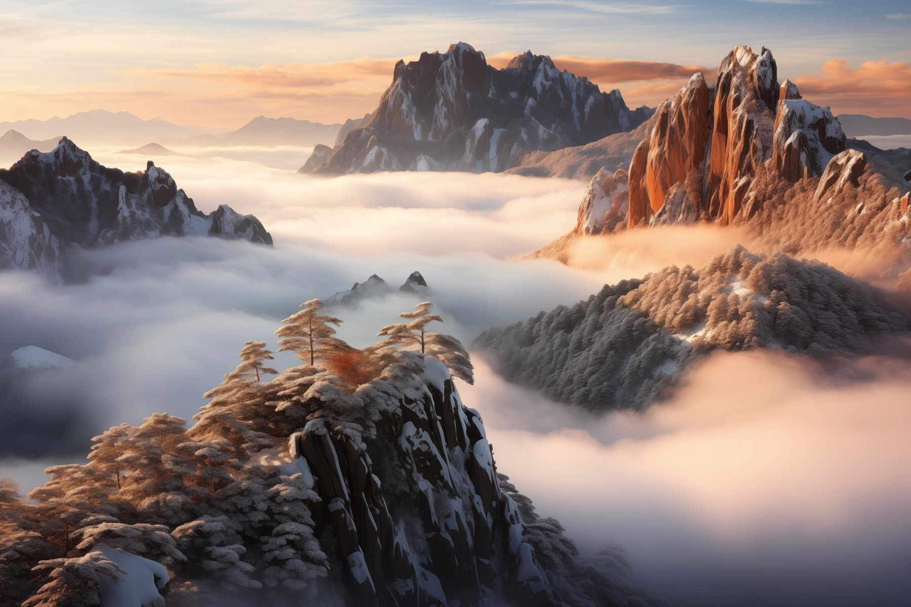 w08807p - Horské pásmo so snehom a mrakmi - tegory