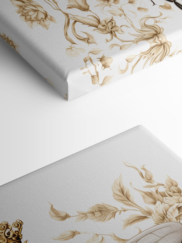 Bee with a crown on its head Bee with a crown on its head