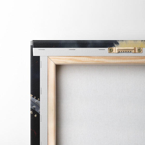 Person in a chicken garment playing a guitar Person in a chicken garment playing a guitar