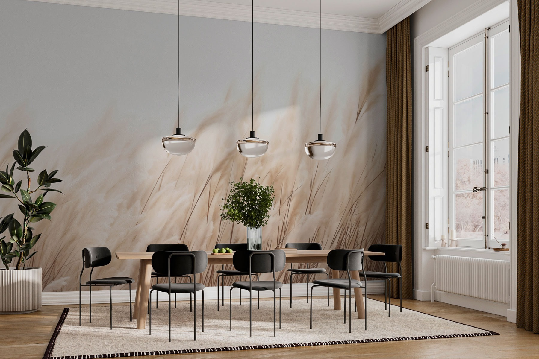 Soft reeds swaying in the breeze Soft reeds swaying in the breeze