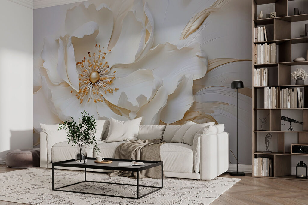 Delicate flower in soft hues