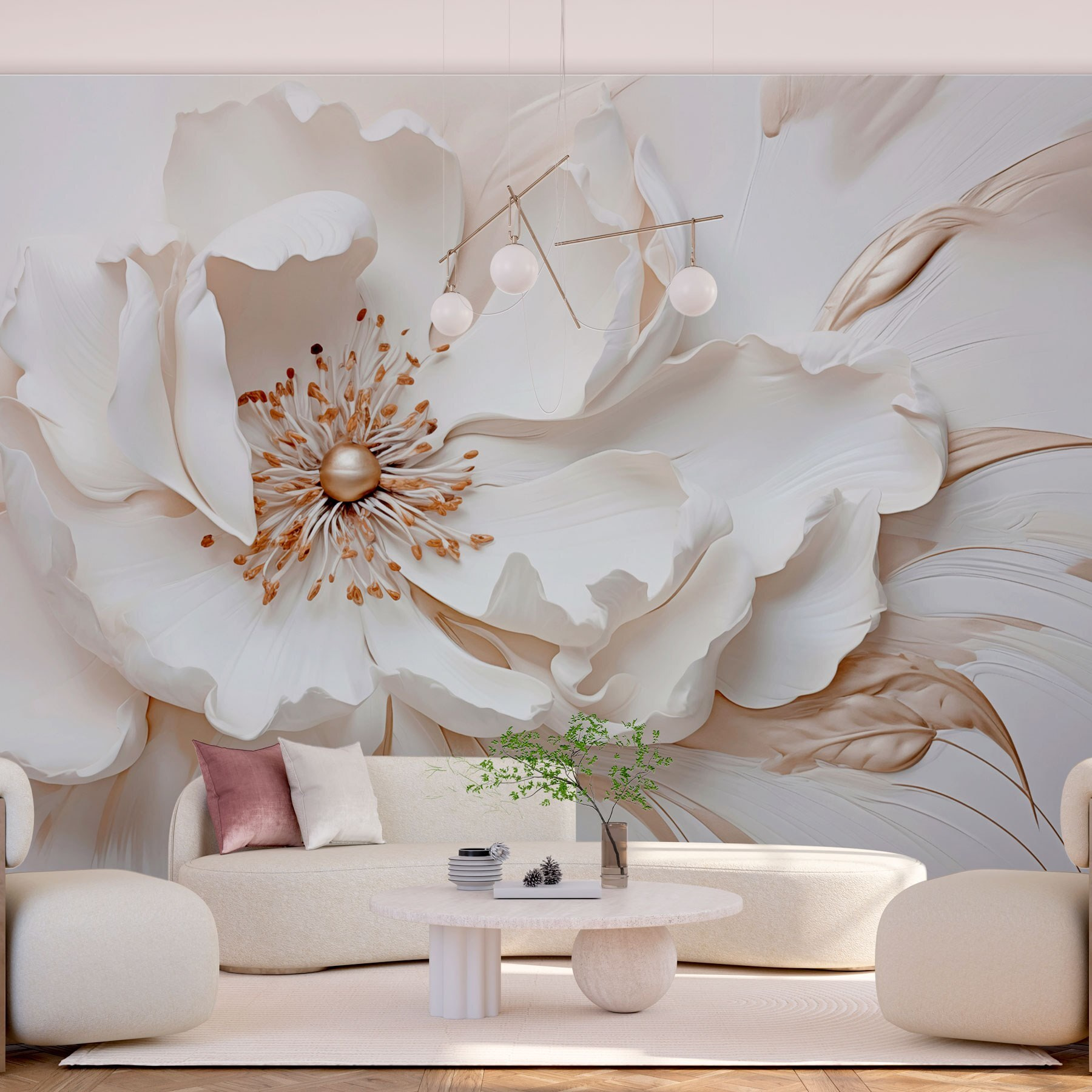 Delicate petals in soft hues