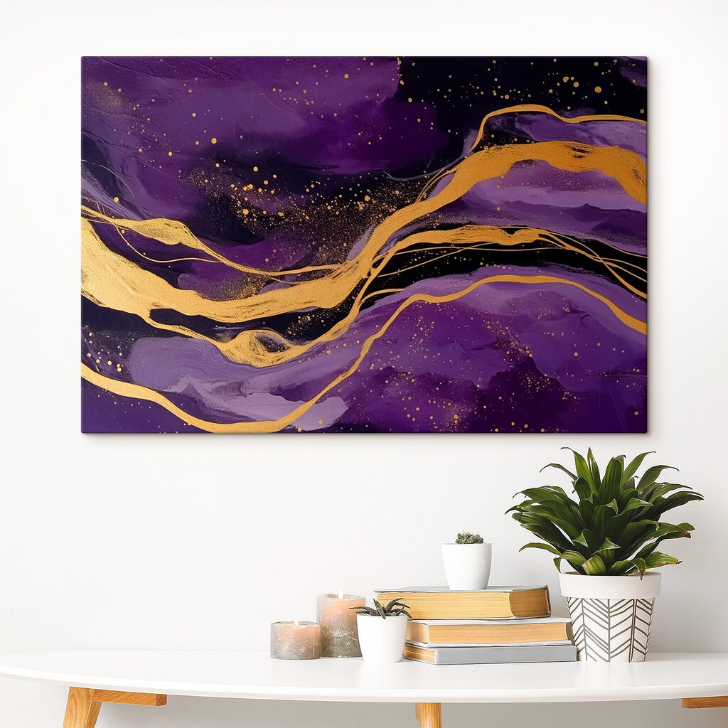 Abstract waves in deep hues Abstract waves in deep hues