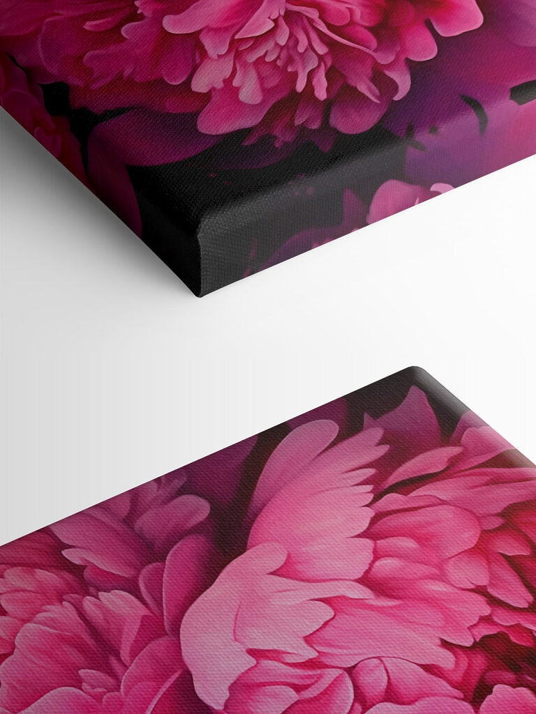 Painting of pink flowers Painting of pink flowers