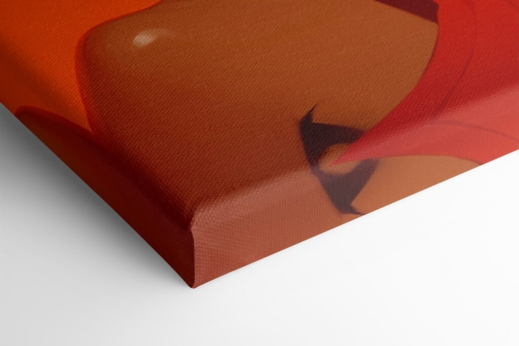 Woman with big afro hair and earrings