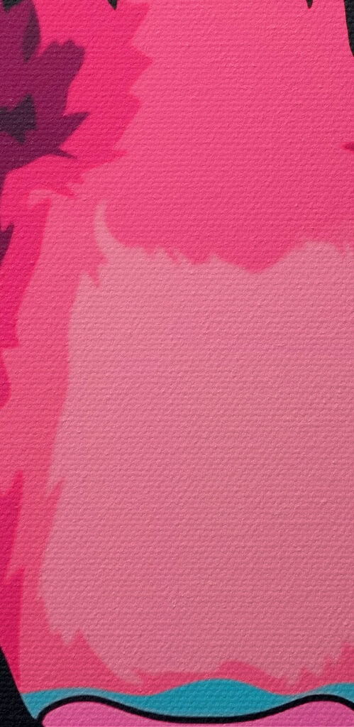 Bold tiger with striking blue eyes