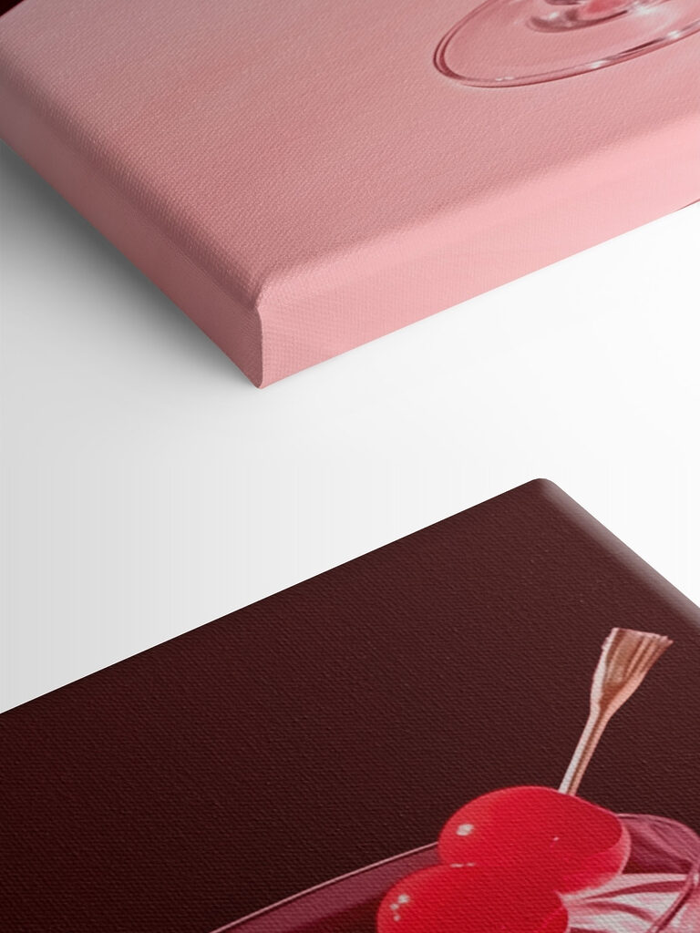 Glass with pink liquid and two cherries on it Glass with pink liquid and two cherries on it