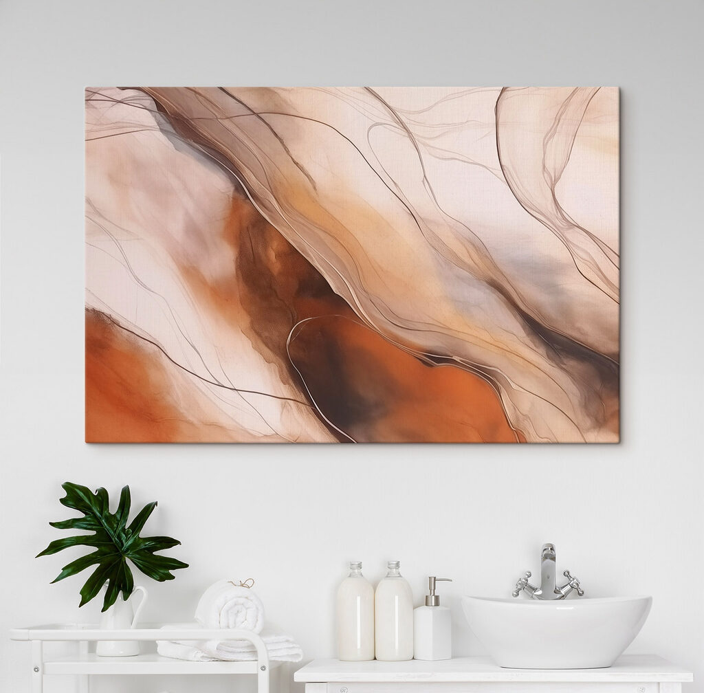 Flowing lines in warm tones