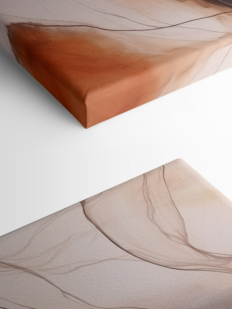 Flowing lines in warm tones