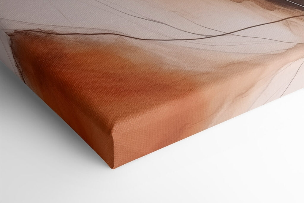 Flowing lines in warm tones