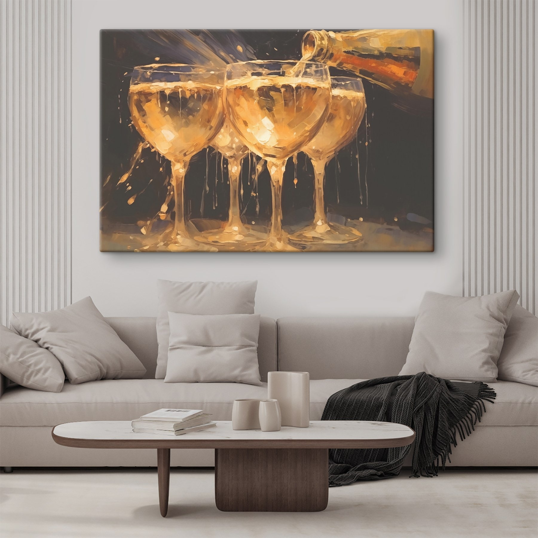 Group of glasses filled with liquid Group of glasses filled with liquid