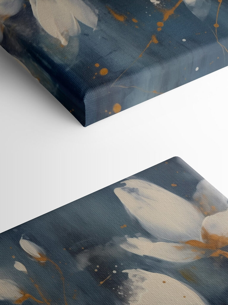 Painting of white flowers