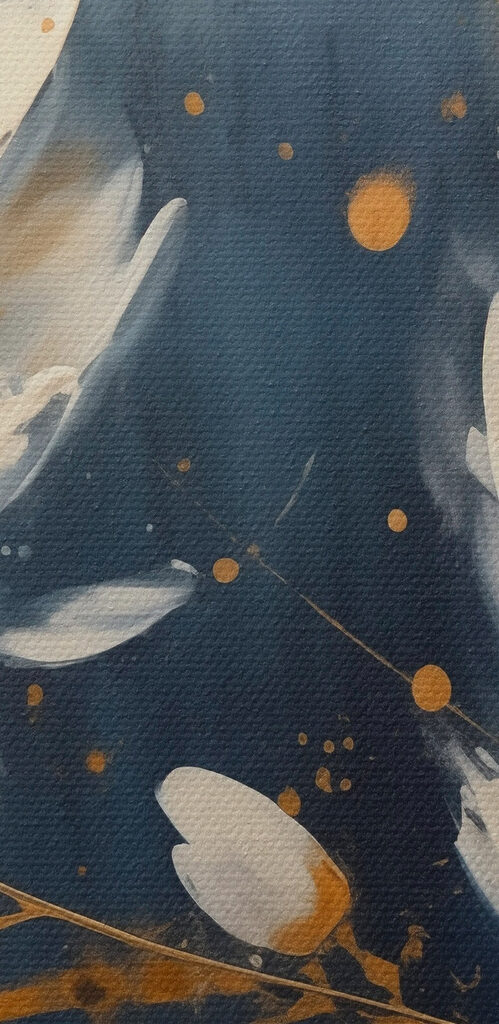 Painting of white flowers