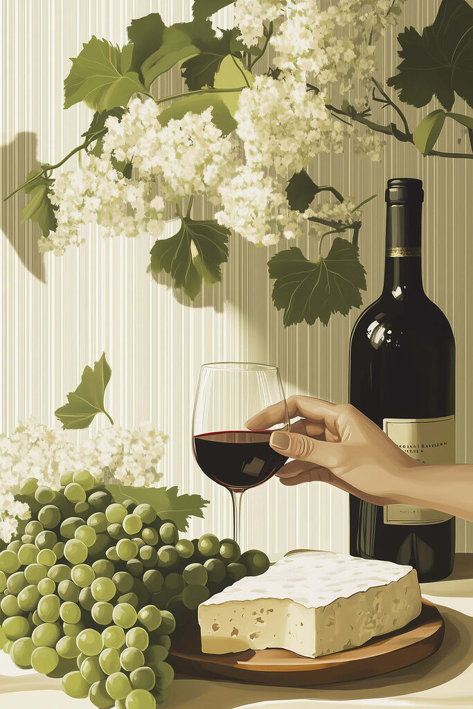 Hand holding a glass of wine next to a bottle of wine Hand holding a glass of wine next to a bottle of wine