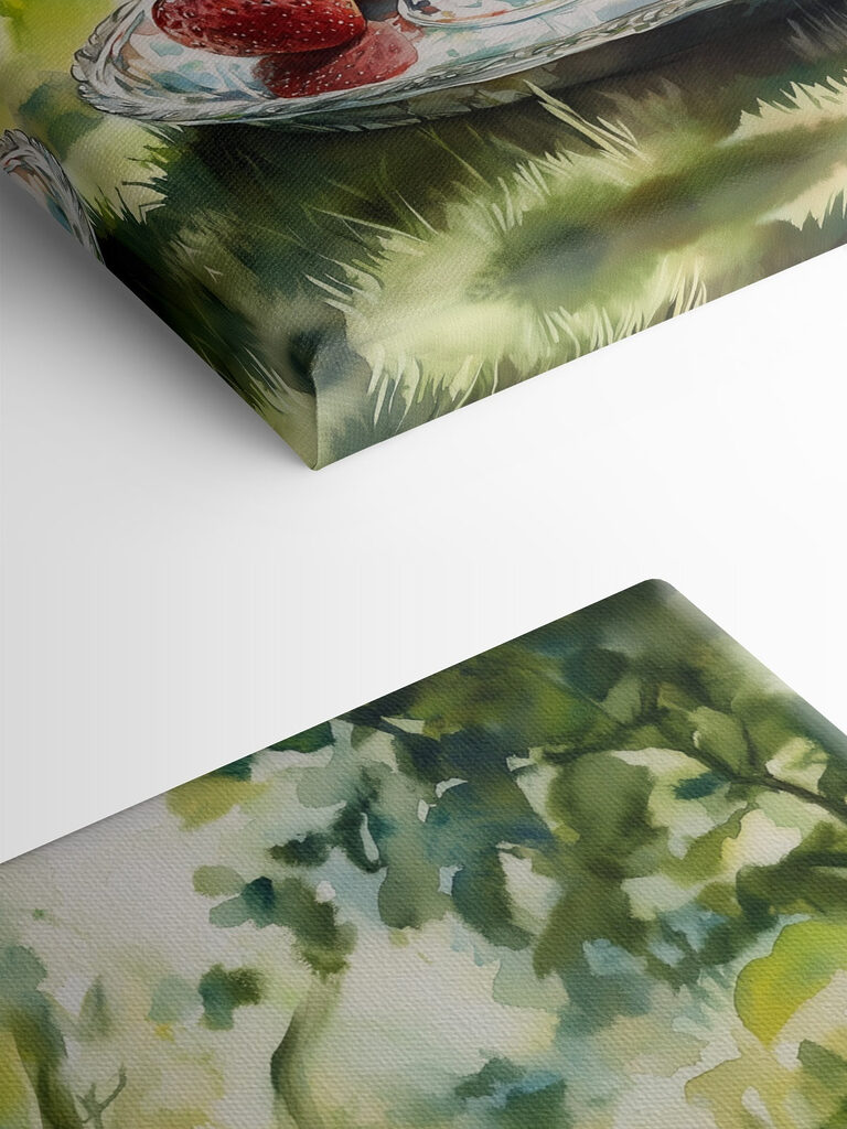 Refreshing afternoon drinks with strawberries