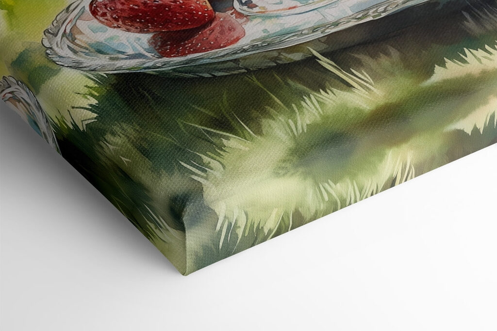 Refreshing afternoon drinks with strawberries