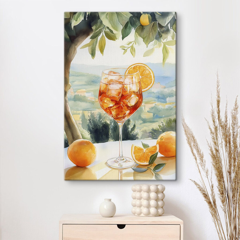 Glass of ice and oranges Glass of ice and oranges