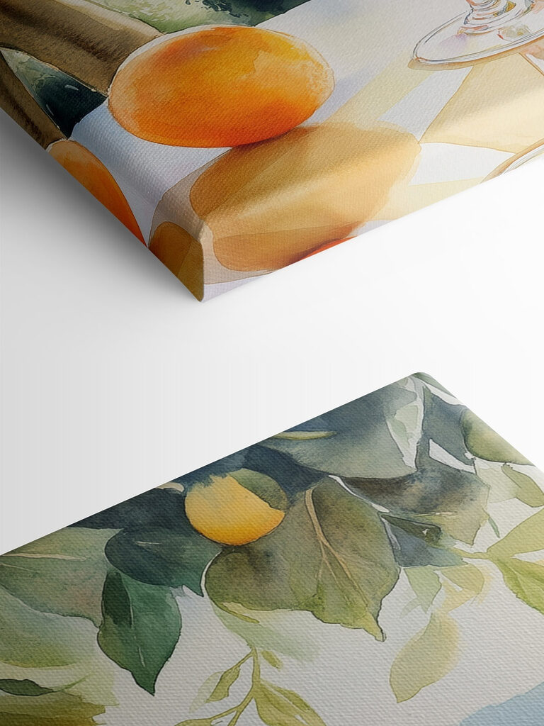 Glass of ice and oranges Glass of ice and oranges