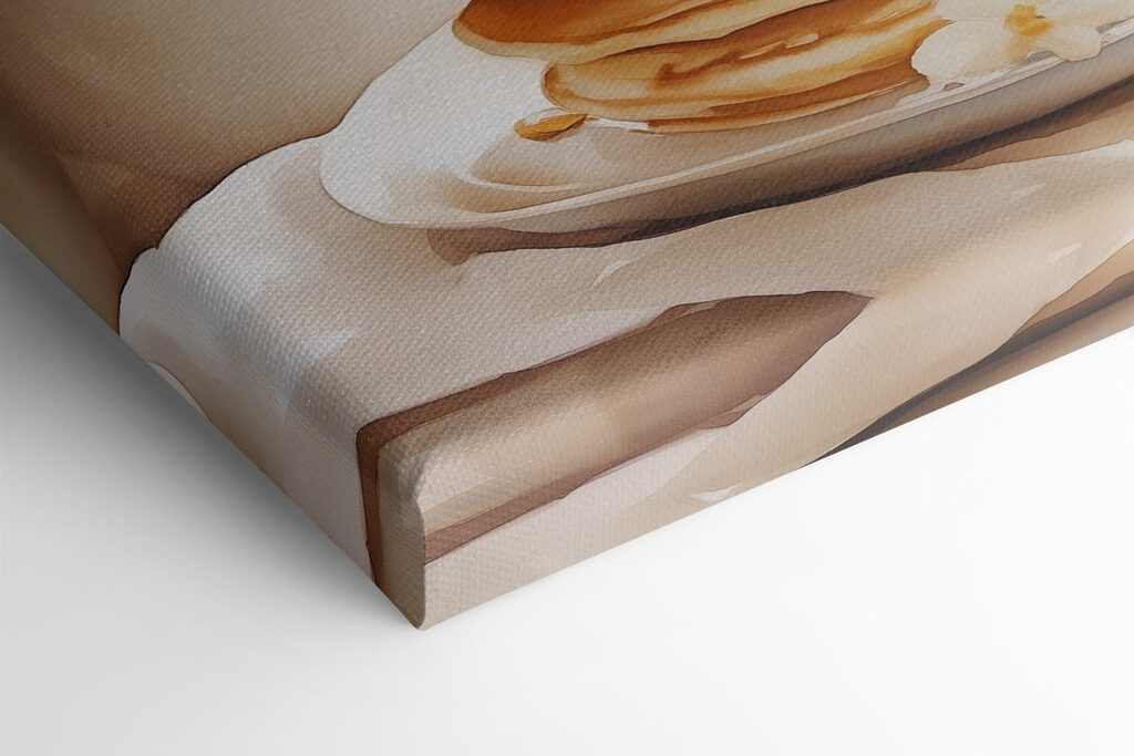 Stack of pancakes with flowers on top Stack of pancakes with flowers on top