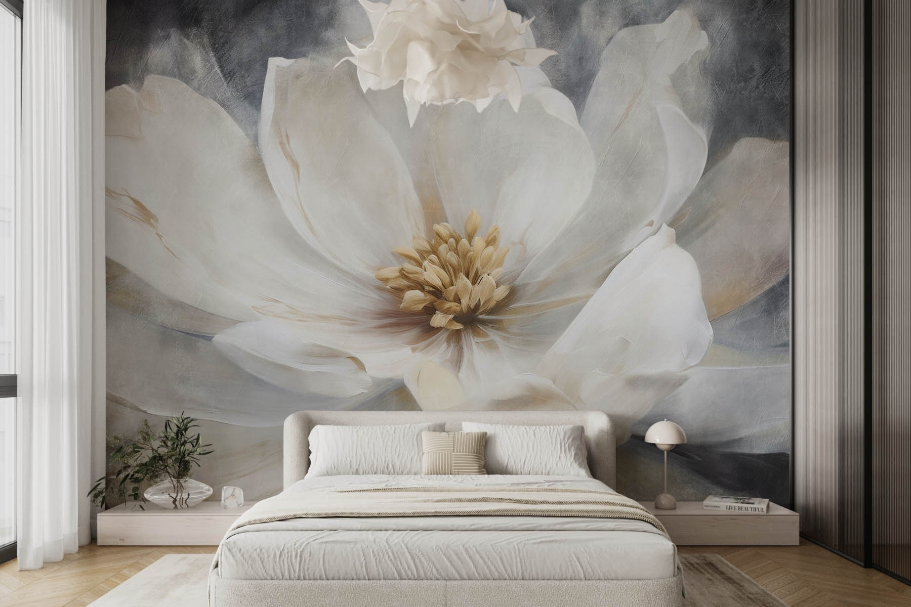 Delicate petals in soft tones
