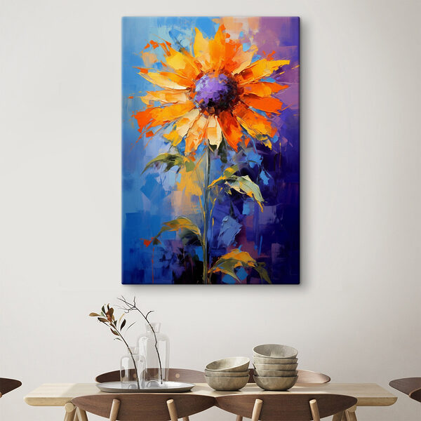 Painting of a sunflower