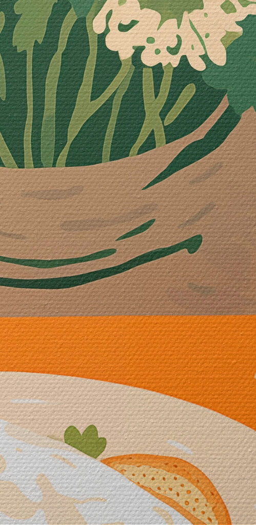 Plate of food with a sunny side up egg and strawberries