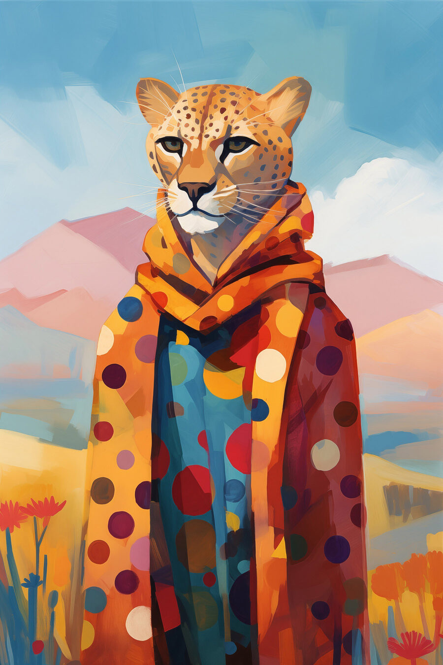 Gepard v šatke