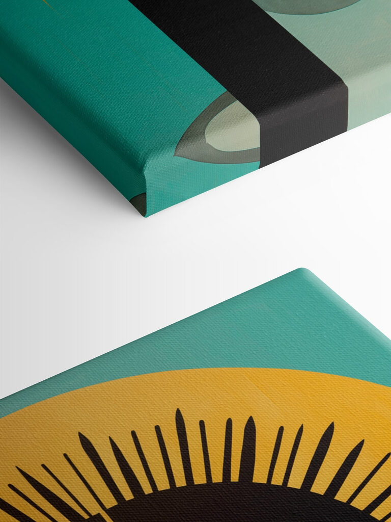 Serene face radiating inner peace