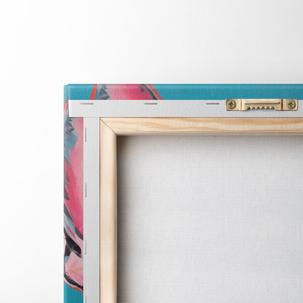 Painting of a dog wearing pink sunglasses Painting of a dog wearing pink sunglasses