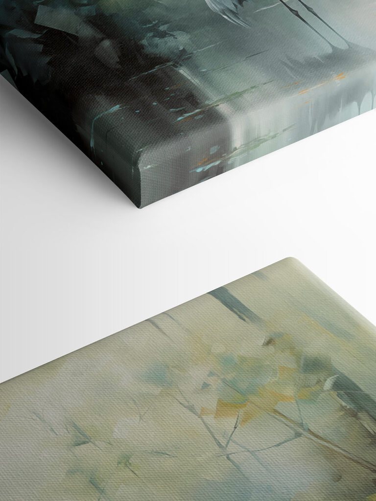 Couple of white birds in a pond