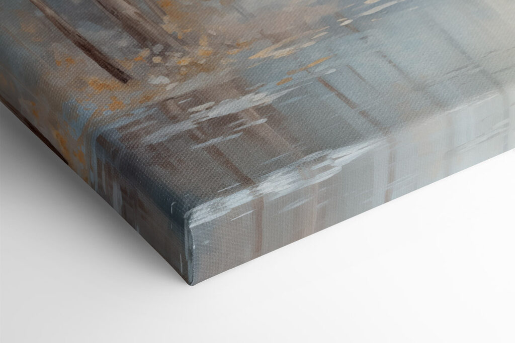 Water with trees and leaves Water with trees and leaves