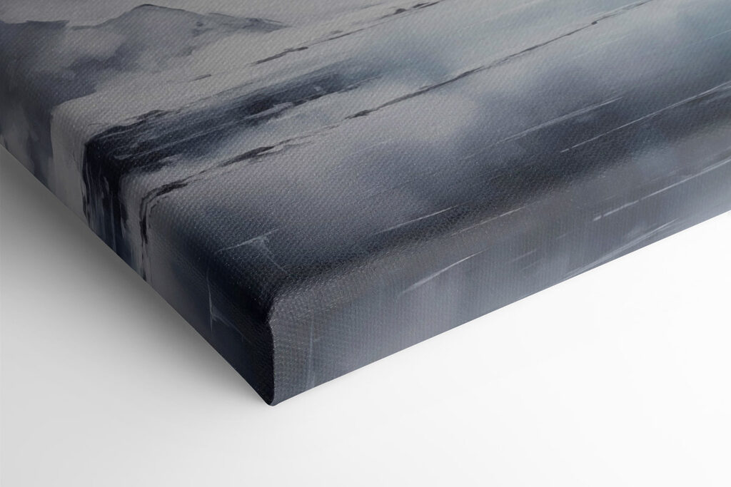 Snowy mountain range and a body of water Snowy mountain range and a body of water