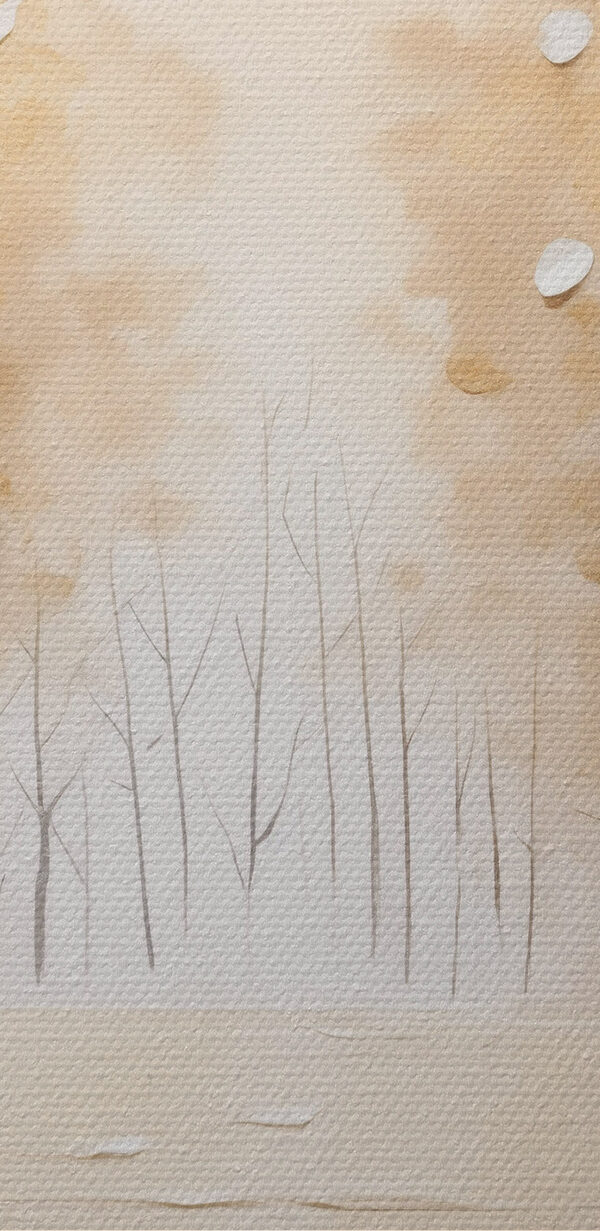 Serene trees in soft hues Serene trees in soft hues