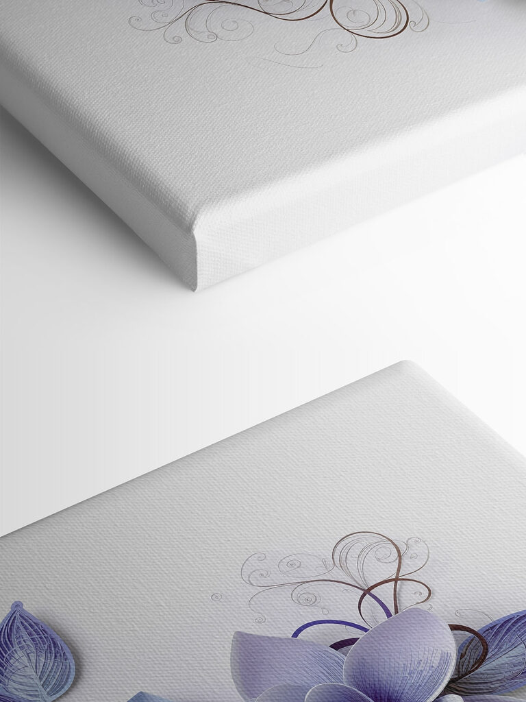 Group of flowers with leaves Group of flowers with leaves