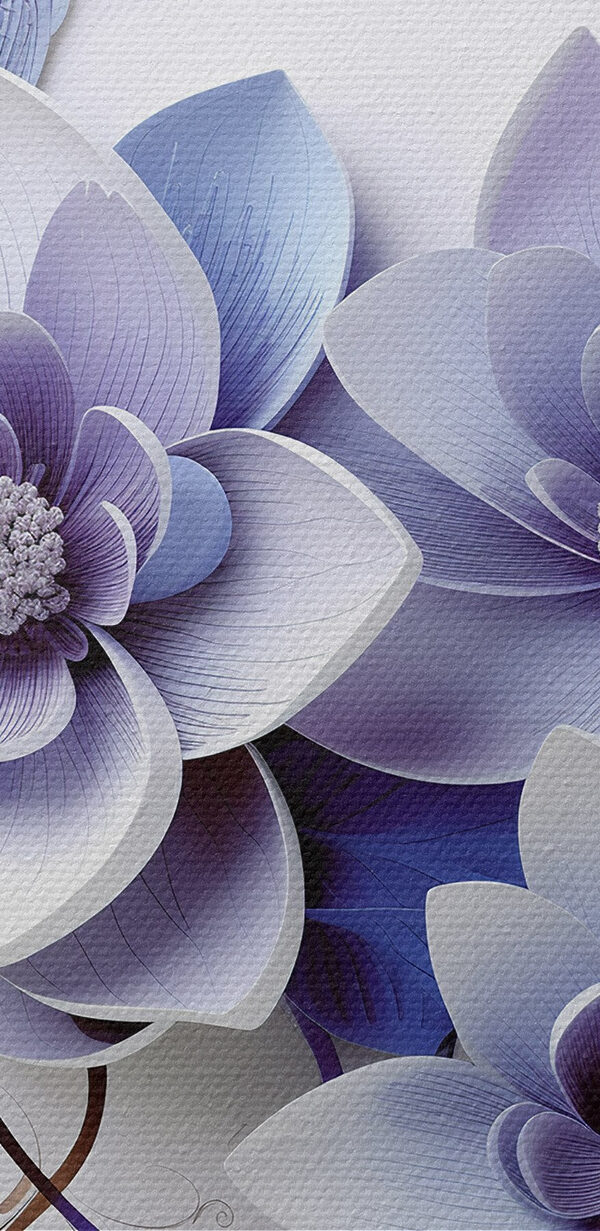 Group of flowers with leaves Group of flowers with leaves