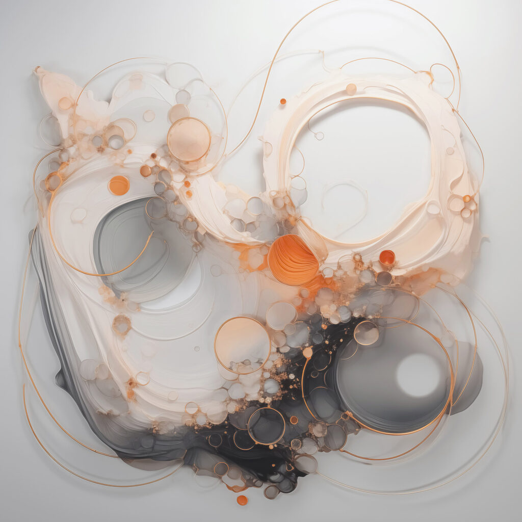 Fluid forms in subtle hues