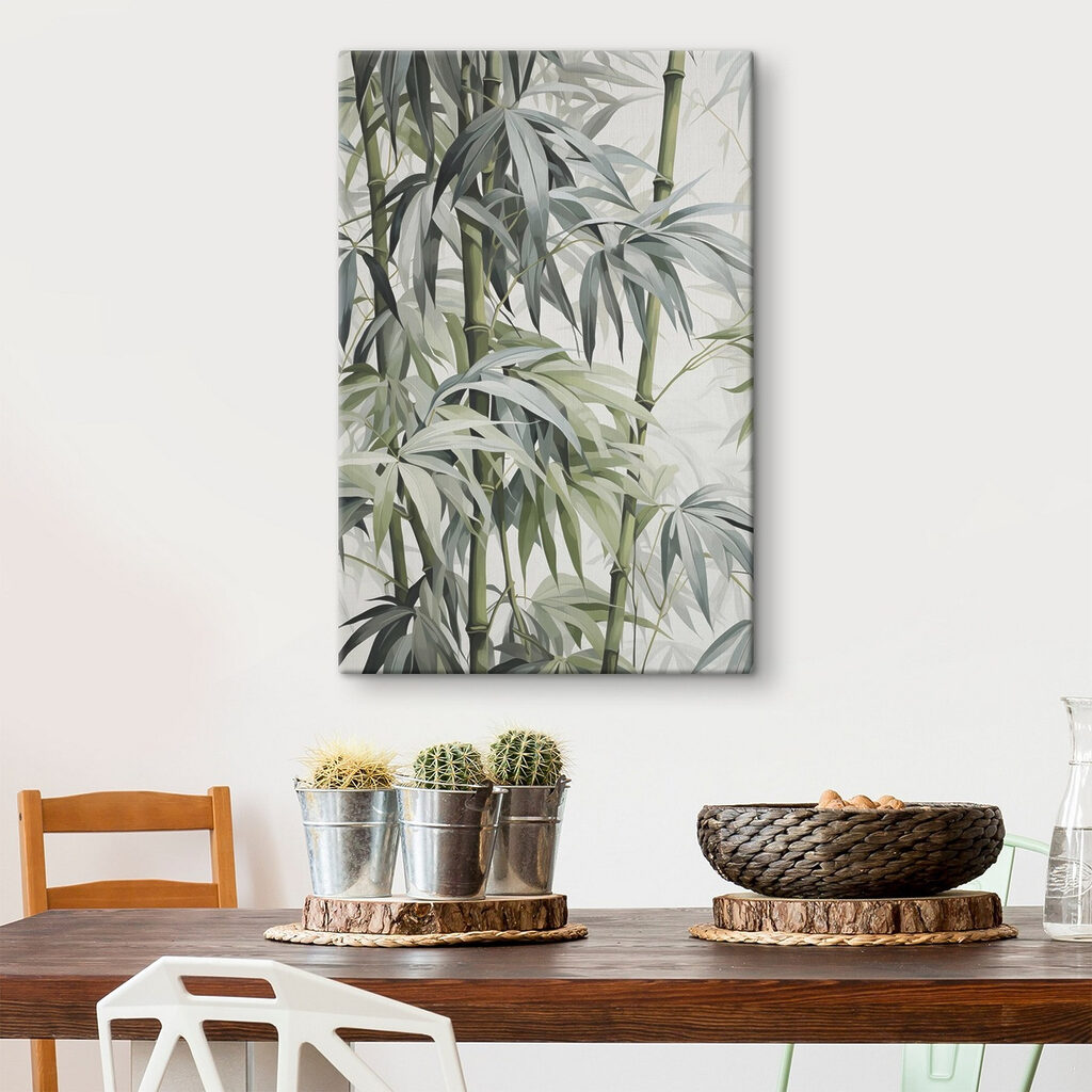 Vibrant bamboo foliage in harmony